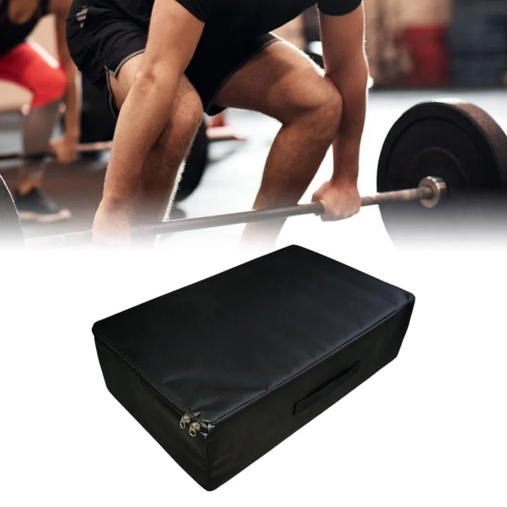 Almohadilla de caída para Levantamiento de Pesas Silence Deadlift Pad portátil para protección del Suelo con asa, 50 Cm X 30 Cm X 15