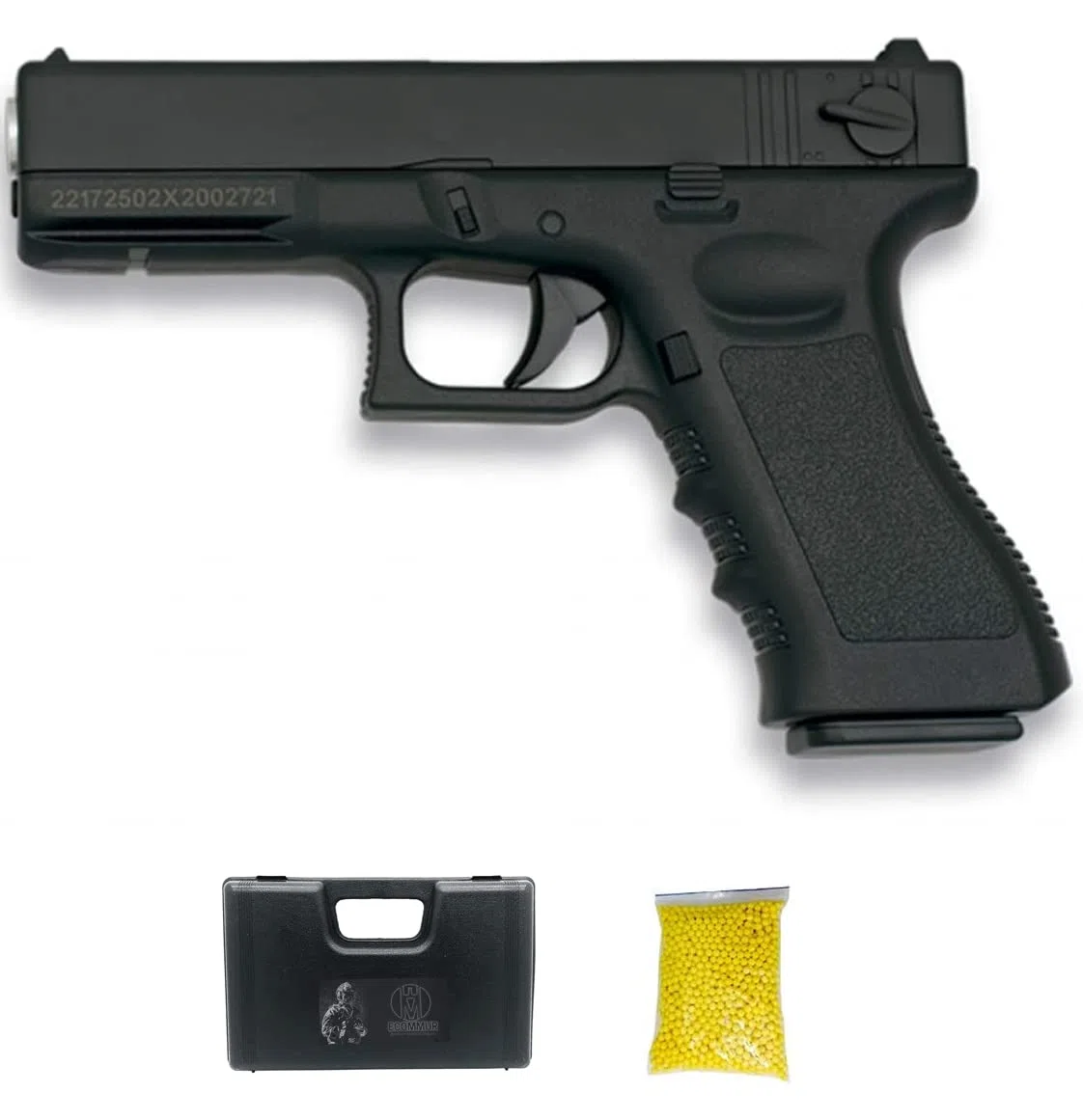 Golden Eagle Glock Negra | Pistola de Airsoft con Sistema Muelle para Bolas de 6mm. Potencia: <3,5 Julios