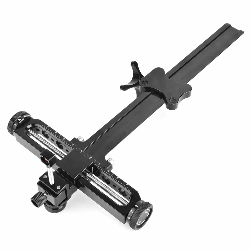 SHARROW Tiro al Arco Miras para Arco Recurvo Aluminio Vista de Arco Recurvo 9 Pulgadas Micro Ajustable Bow Sight Accesorios de Arco y Flecha