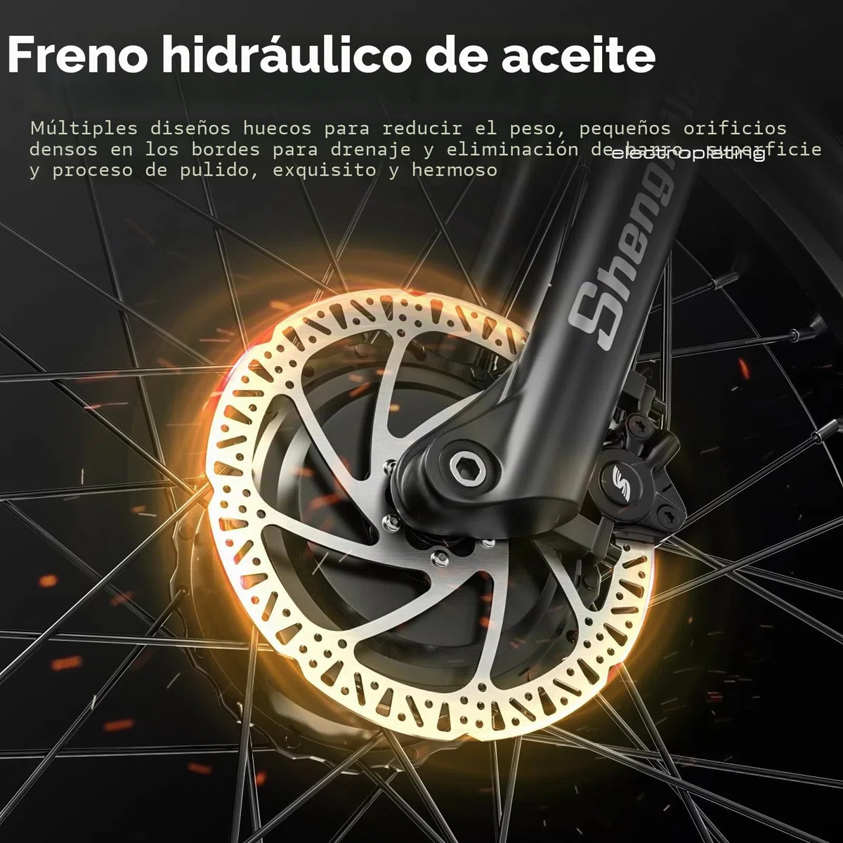 Shengmilo S600 Bicicletas eléctricas, 26 Pulgadas, neumáticos Anchos, batería de 840 WH con batería de Iones de Litio extraíble y 7 velocidades para Adultos y Hombres(Gris Mate)