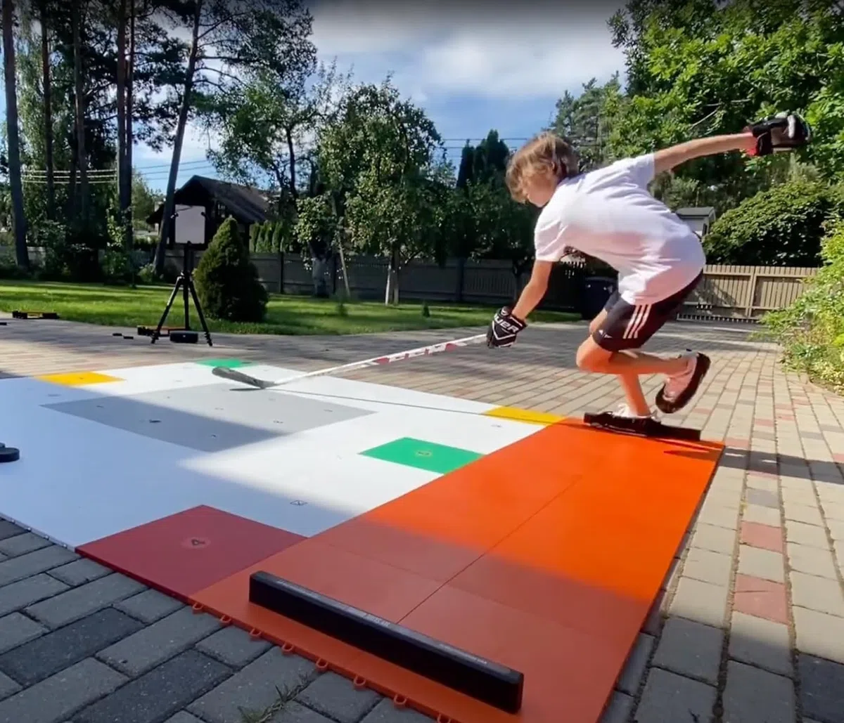 My Slide Board - Tabla deslizante para ejercicios cardiovasculares y equilibrio para tonificar piernas, glúteos y músculos centrales, fácil de usar, equipo de gimnasio en casa, superficie súper lisa