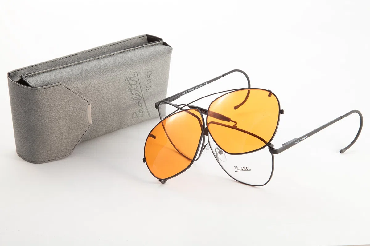 Paoletti - Gafas de tiro con platillo de caza, color naranja