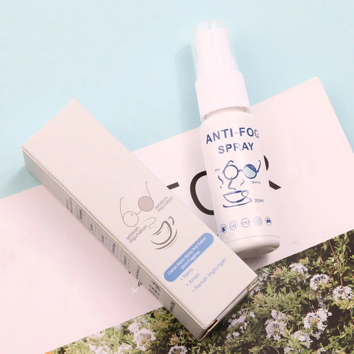 Spray antivaho para gafas de esquí, antivaho para gafas, 20 ml, antiempañamiento para gafas, duradero, sin rayas, para todos los cristales de coche, gafas de natación