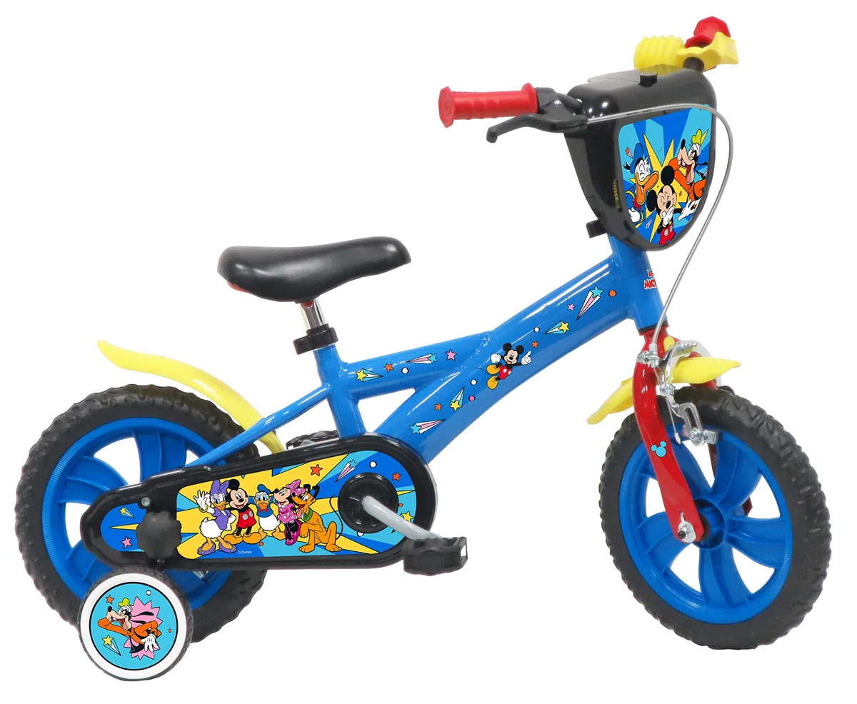 Disney Vélo 12'' Mickey Équipé de 1 Frein Bicicleta Freno, Juventud Unisex, Azul