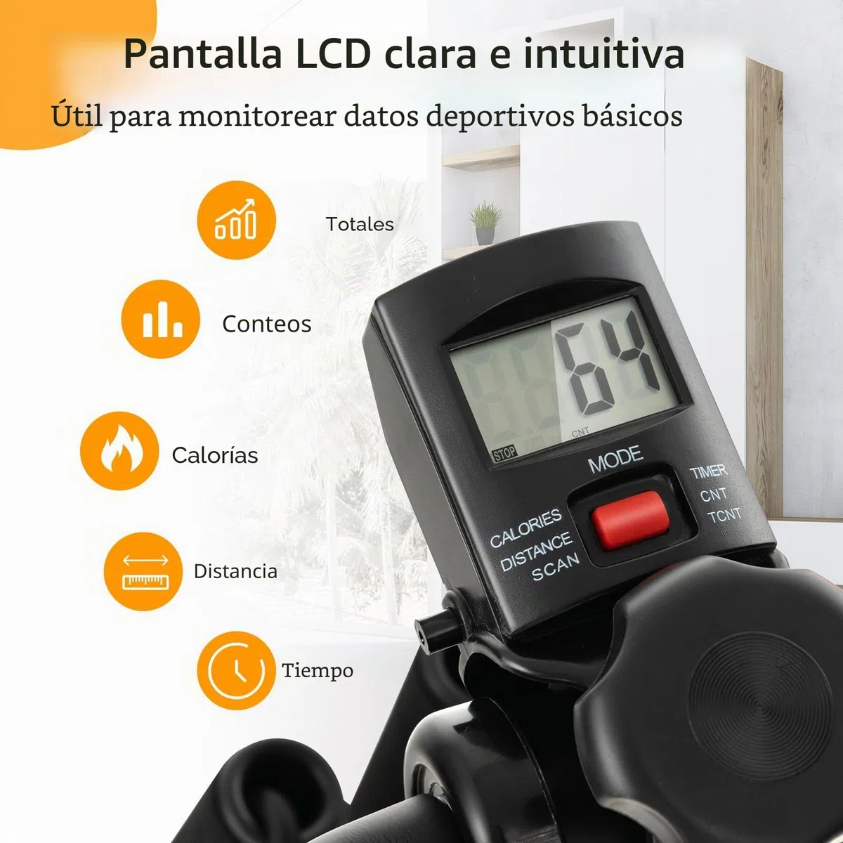 GOPLUS Pedales Estaticos para Personas Mayores, Entrenamiento de Brazos y Piernas con Pantalla LCD, Ergómetro, Altura y Longitud Ajustable con Masaje, 45 x 43-53 x 87-100 cm
