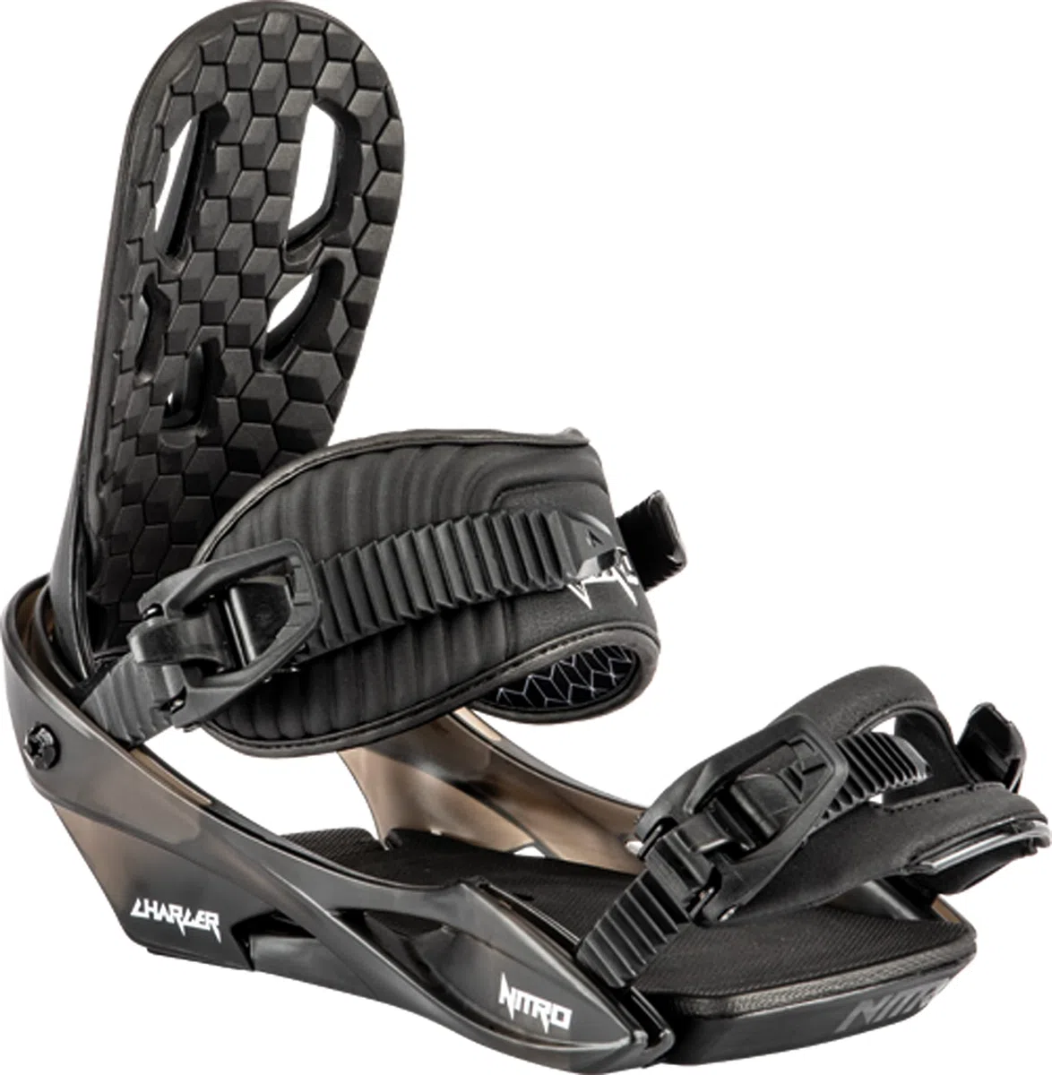 Nitro Charger Fijaciones de Snowboard, Juventud Unisex, Black, M