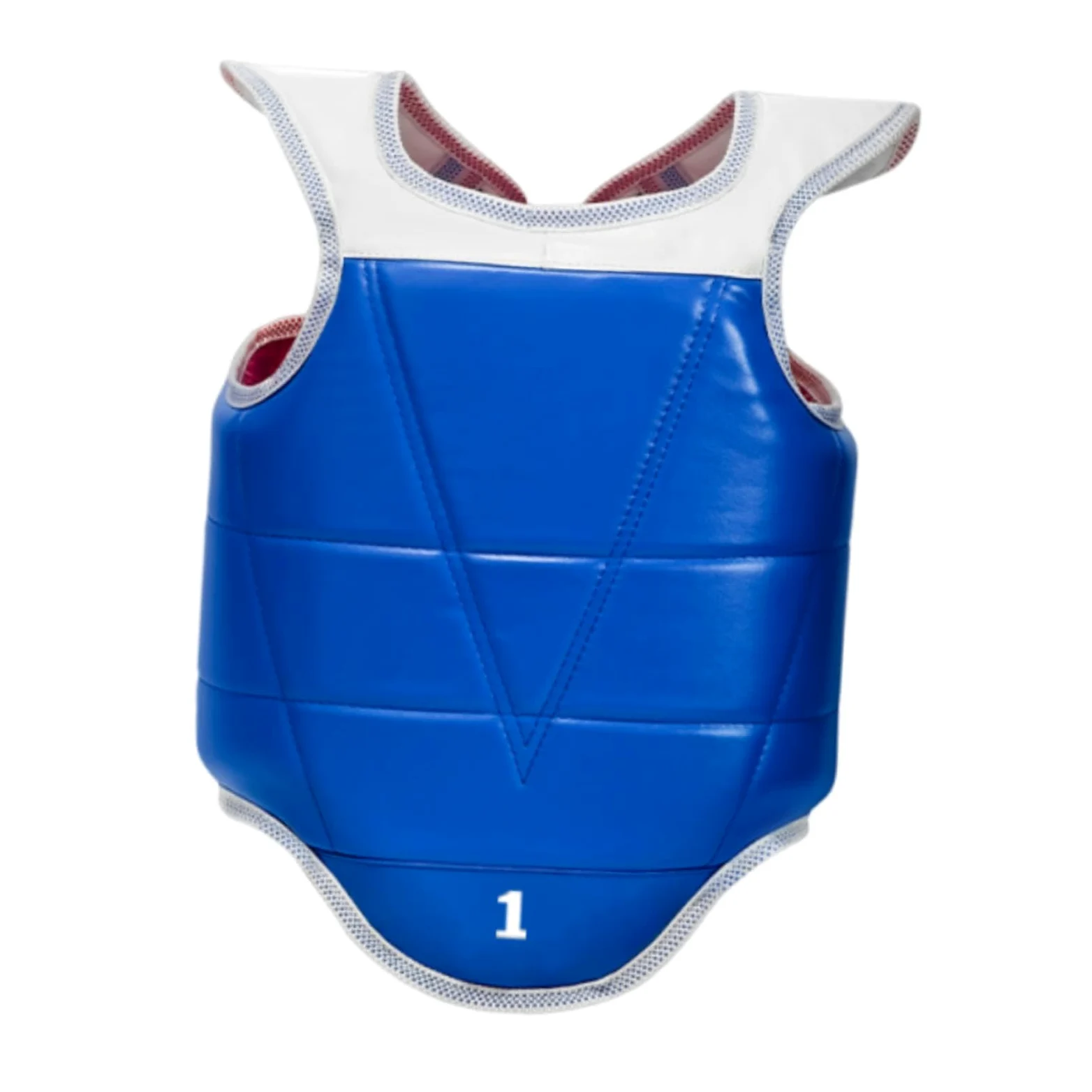 Gralara Protector de Pecho para Karate, Almohadilla de protección para Taekwondo, Muay Thai, Boxeo, para práctica de Entrenamiento – EVA/PU con Doble Cara– Ajuste con Cordones, S