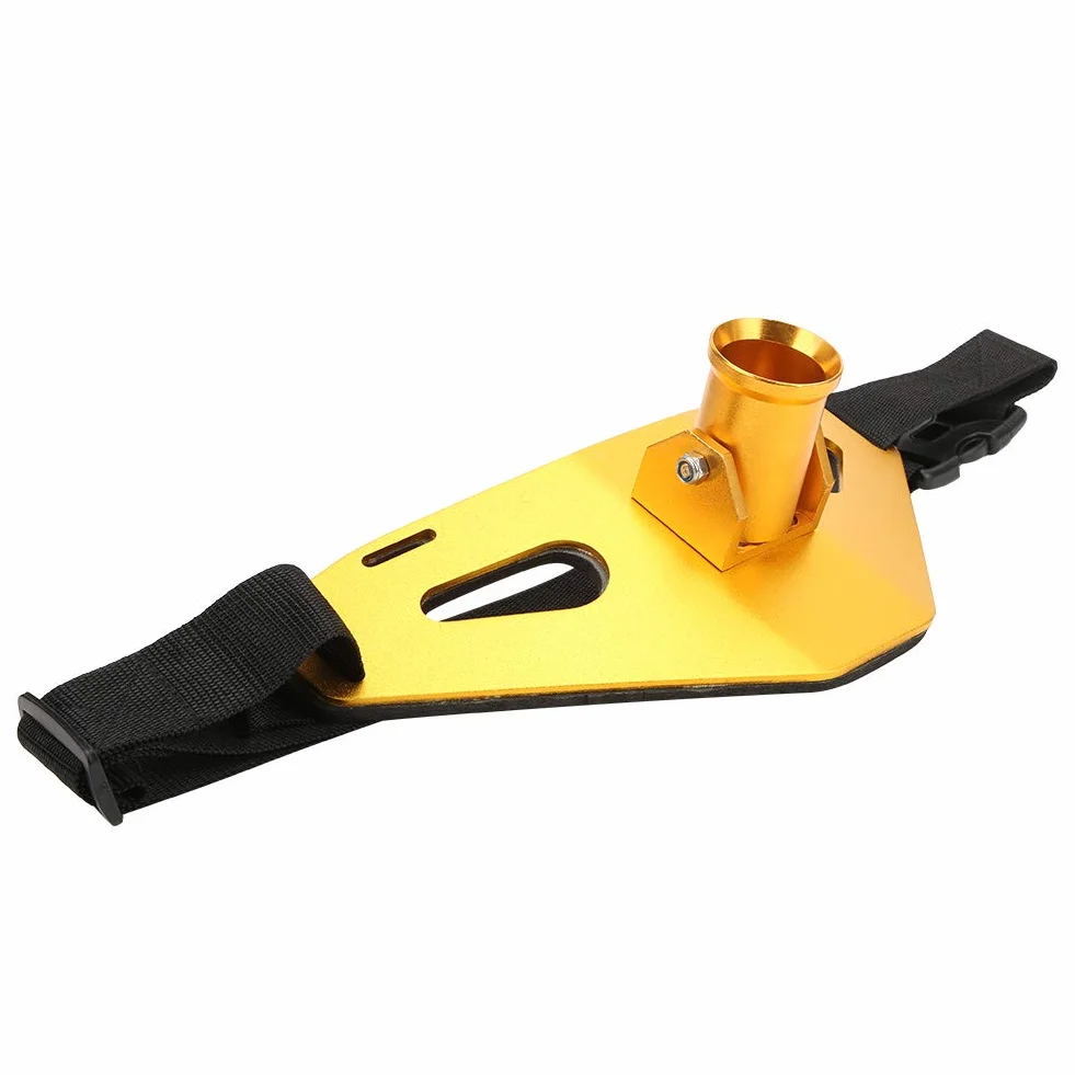 Alomejor Cintura Cinturón de Pesca Ajustable Levántate Cinturón de Lucha contra la Pesca Aleación de Aluminio Gimbal Acolchado Soporte para caña de Pescado