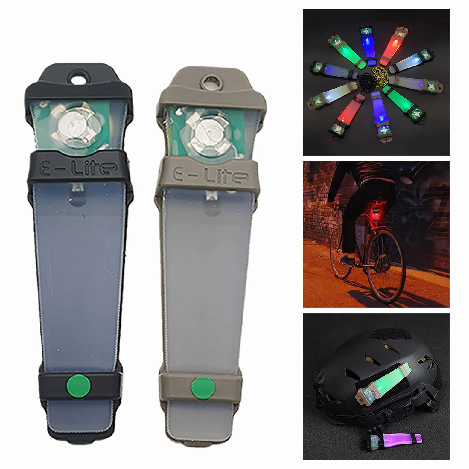Tacticals Casco Seguridad Luz Intermitente Exterior Caza Luz de Supervivencia Personales Identificación Marcador Luz Regalo Supervivencia Linterna
