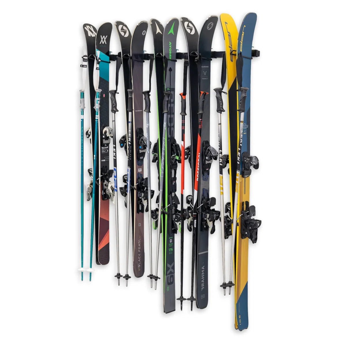 StoreYourBoard Omni - Estante de Almacenamiento de Pared para esquí y Snowboard | Soporte de Pared de esquí para el hogar y el Garaje