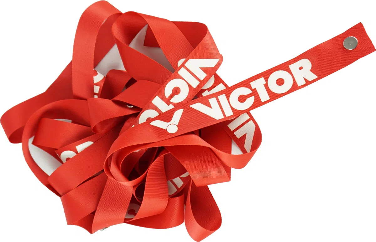 BONMAC Victor Unisex – Adultos Court Lines, Rojo Adecuado para Airbadminton, Court-Lines Airbadminton