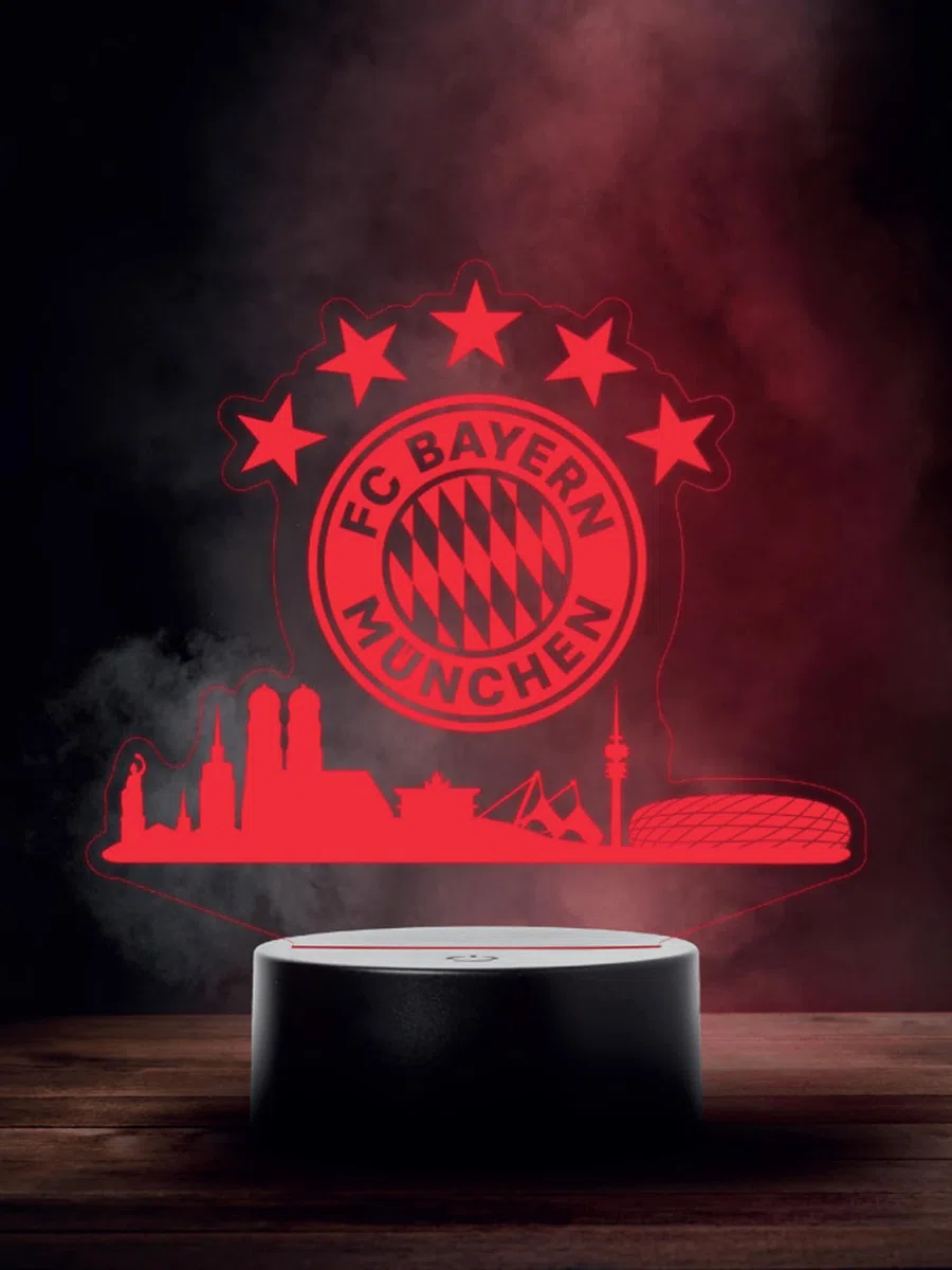 FC Bayern München | LED Skyline | Negro