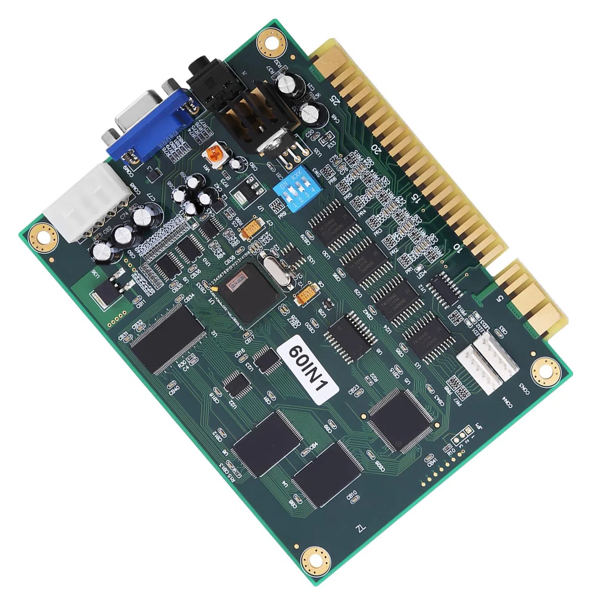 Tablero de Juegos Multijuegos Retro 80s 90s Compatible Jamma para PCB VGA CGA Ideal para Jugadores Clásicos Vintage