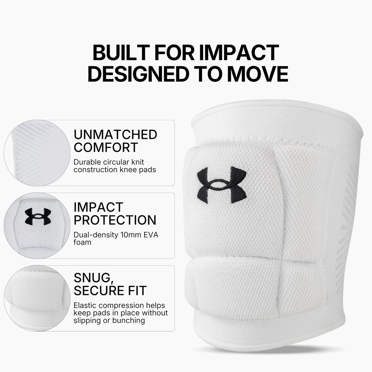 Under Armour Rodilleras de voleibol, juego de 2