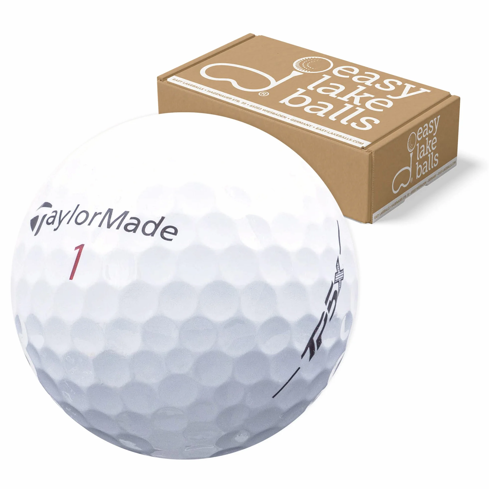 Easy Lakeballs 50 Taylor Made TP5X Pelotas DE Golf RECUPERADAS/Lake Balls - Calidad AAAA/AAA (Pearl/A Grade) - EN Bolsa DE Red