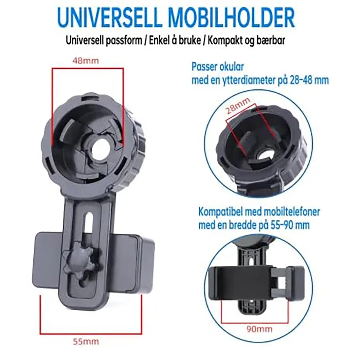 Bosco HD-7 con Lente De Zoom De 25-75x80 Mm,with Tripod, Carrying Bag,and Smartphone Adapter,Spectacle for Wildlife Observation, Shooting, Hunting, Bird Watching, Moon