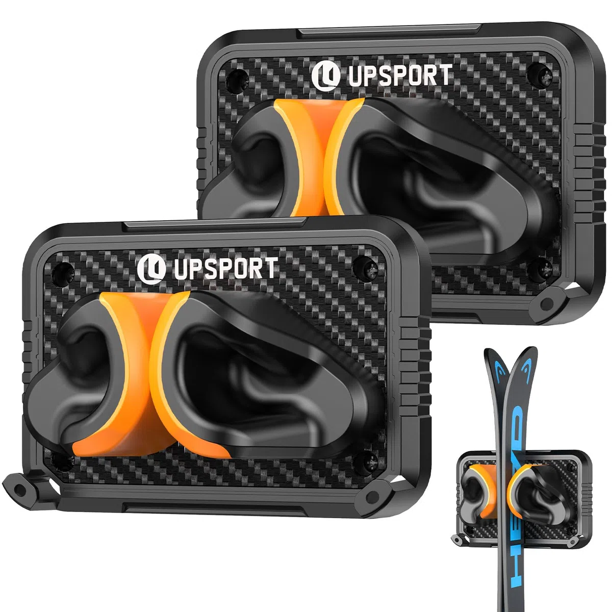 Estante de Pared para Esquí y Snowboard Compatible con Cualquier Modelo de Esquí y Snowboard Soporte de Pared de Esquí para el Hogar y el Garaje, 2 Paquete