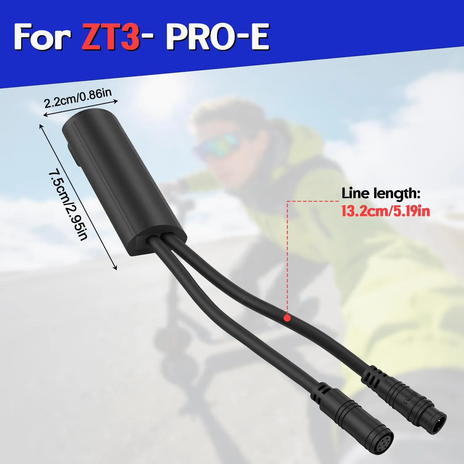 Tuning Chip Unlock Cable para Segway Ninebot ZT3 Pro/Pro E, Plug & Play Cable especial para aumentar la velocidad 35 – 40 km/h con botón de conmutación rápida, accesorios para scooter