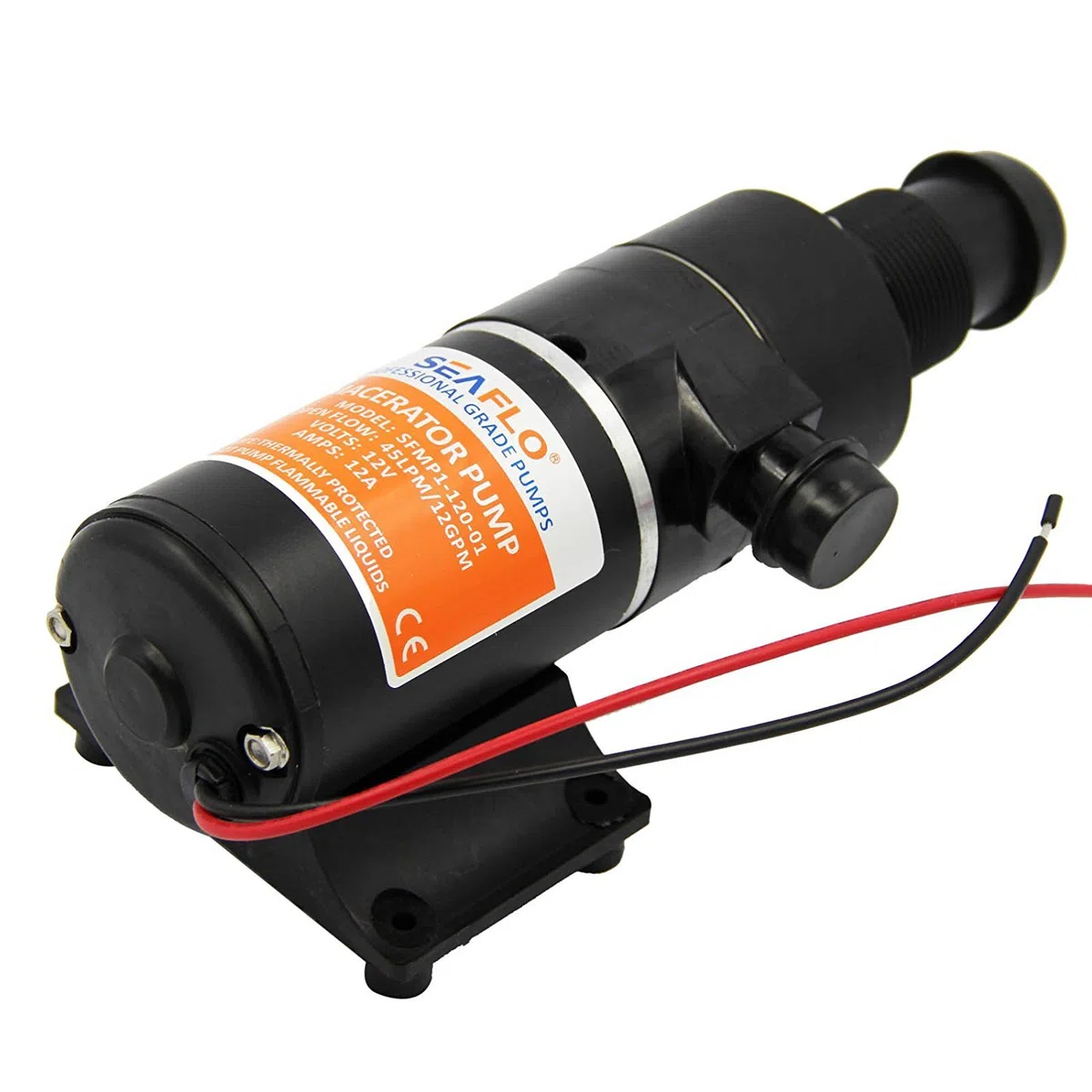 LIGHTEU, DC 12V 45L / min Bomba del macerador de SEAFLO Bomba del macerador de los desechos del tocador Cabeza fácil Limpia para el Marino, los Barcos, el yate, la Caravana