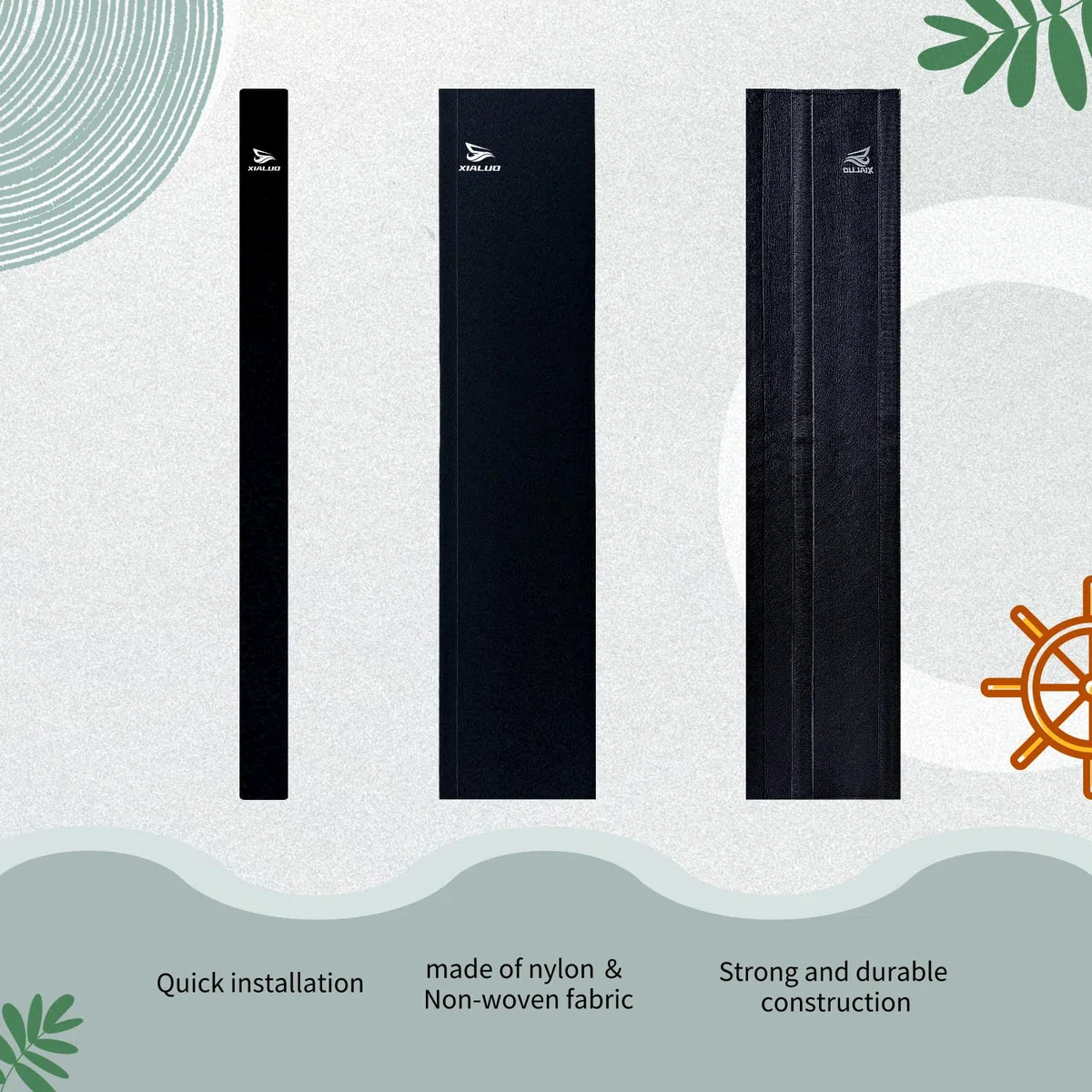 XIALUO Dock Line - Juego de 4 Protectores de Rozaduras de 24 Pulgadas de Longitud, Ultra Fuerte, extraíble, Elimina los chirridos de la línea del Barco y Protege tu Barco