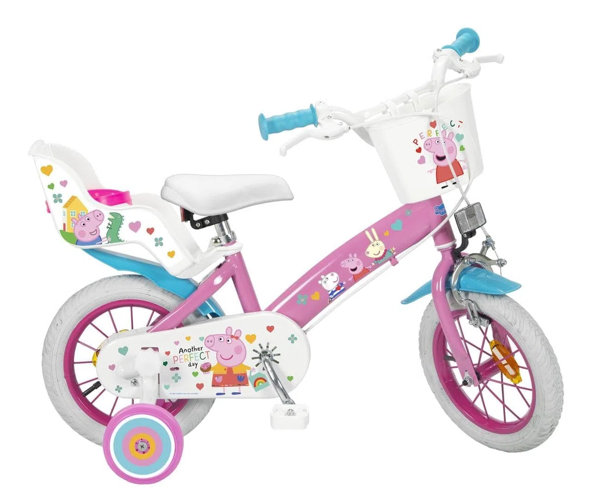 TOIMSA Bicicleta 12" Peppa Pig, Multicolor, Pequeño