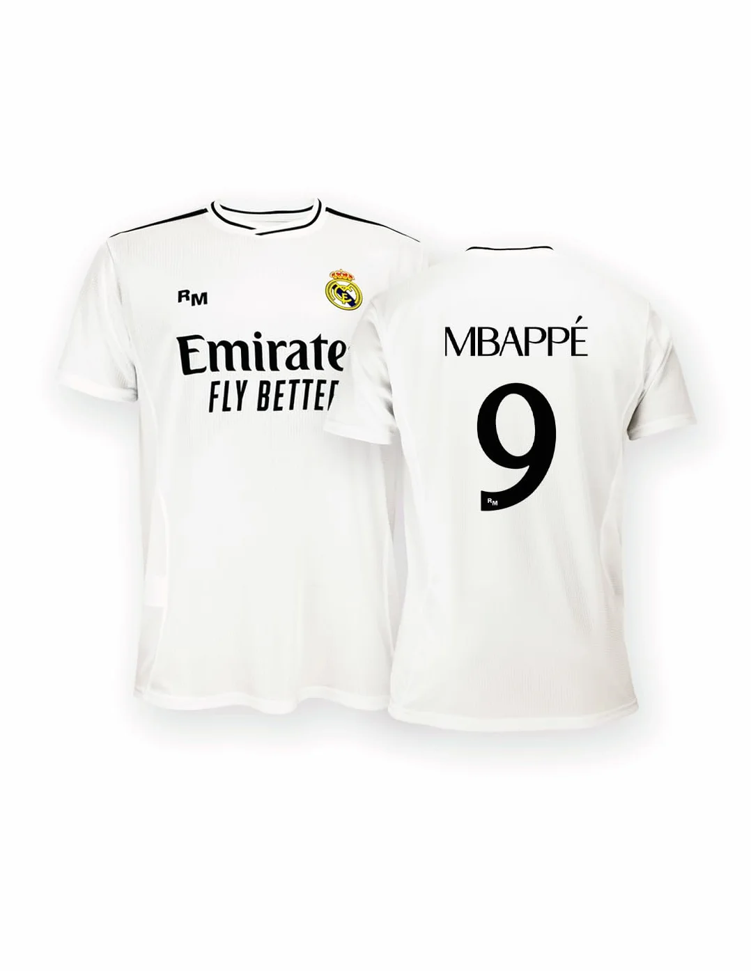 Real Madrid - Camiseta Primera Equipación Temporada 24/25, Mbappé, Niños 12 Años, Replica con Licencia Oficial