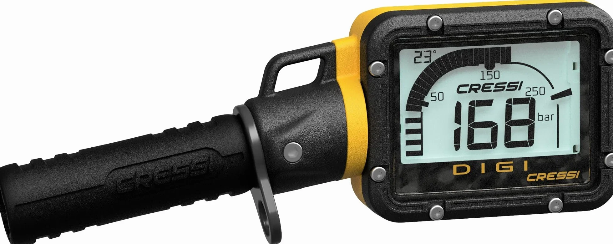 Cressi Digital Gauge Test Digi Yellow Bar