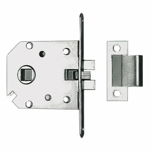 Osculati Serratura incasso ottone cromato 60x70 mm (Recess-fit Simple Lock Chromed Brass
