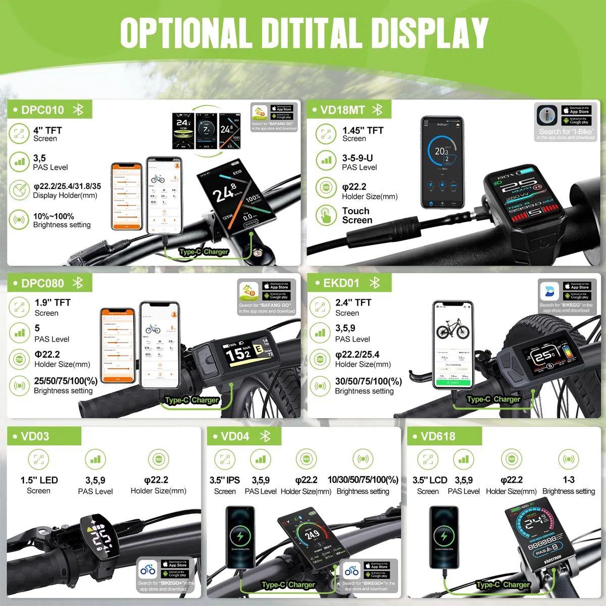 BAFANG Motor Central 48V-75O BBS02B – Kit de conversión con batería (Opcional) y Pantalla LCD para Eje pedalier 68-73/90-100 mm, Kit Bicicleta eléctrica 8fun BBS02 G340, protocolo Can