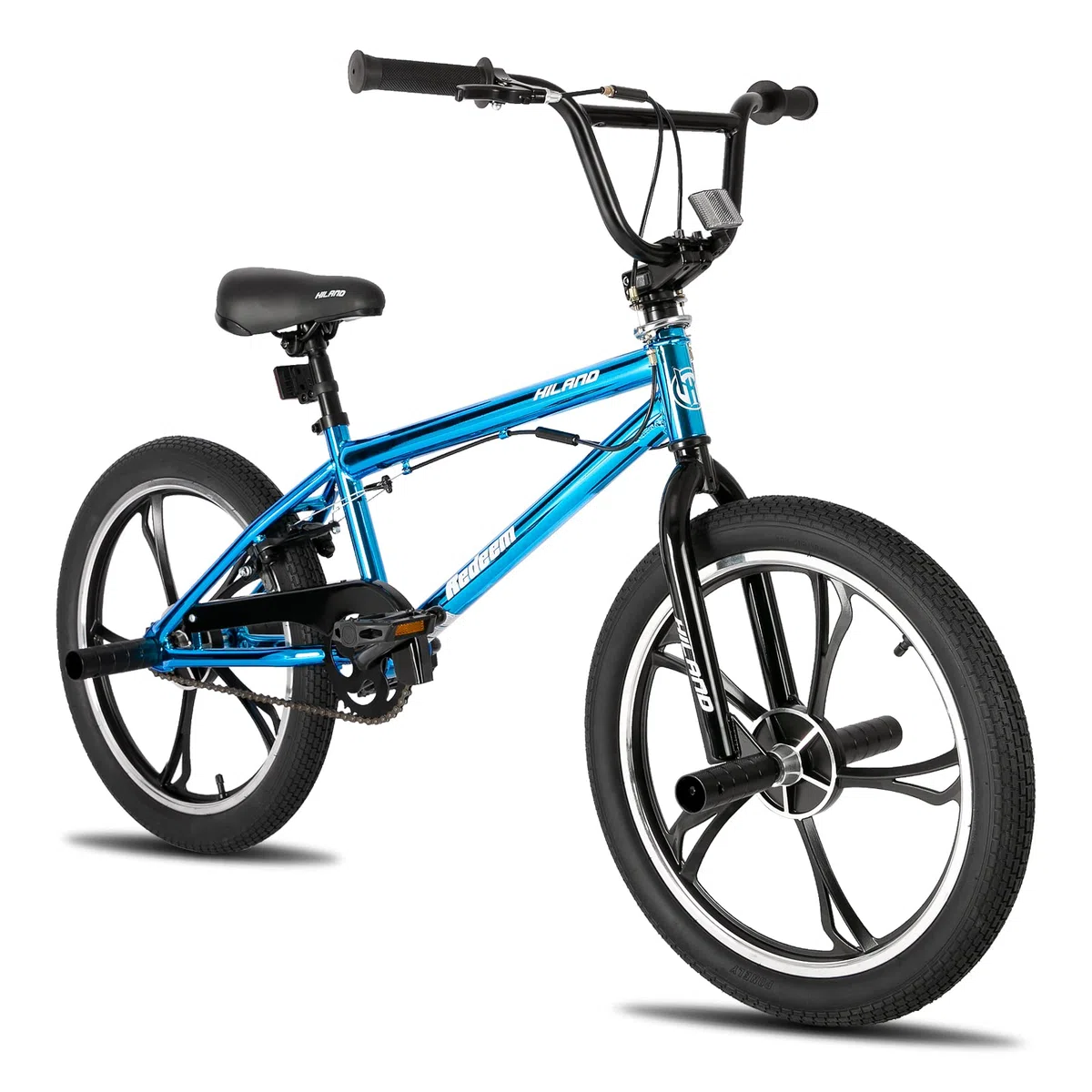 Hiland 20 Inch 3/5/Multi Spoke Cochecito de Niño para Niños y Niñas 7 8 9 10+ Años, 360 Grados Rotor de Forma Libre, 4 Pedales Single Speed Cochecito de Niño