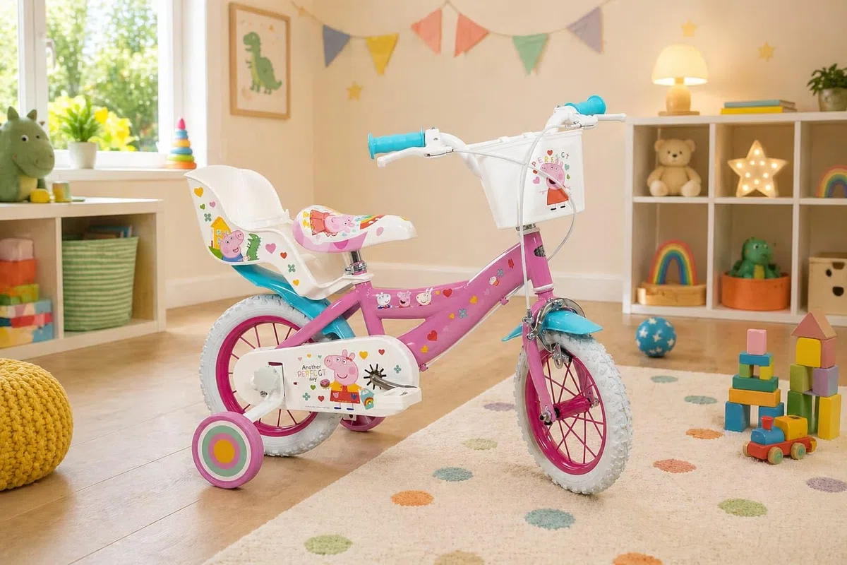 TOIMSA Bicicleta 12" Peppa Pig, Multicolor, Pequeño
