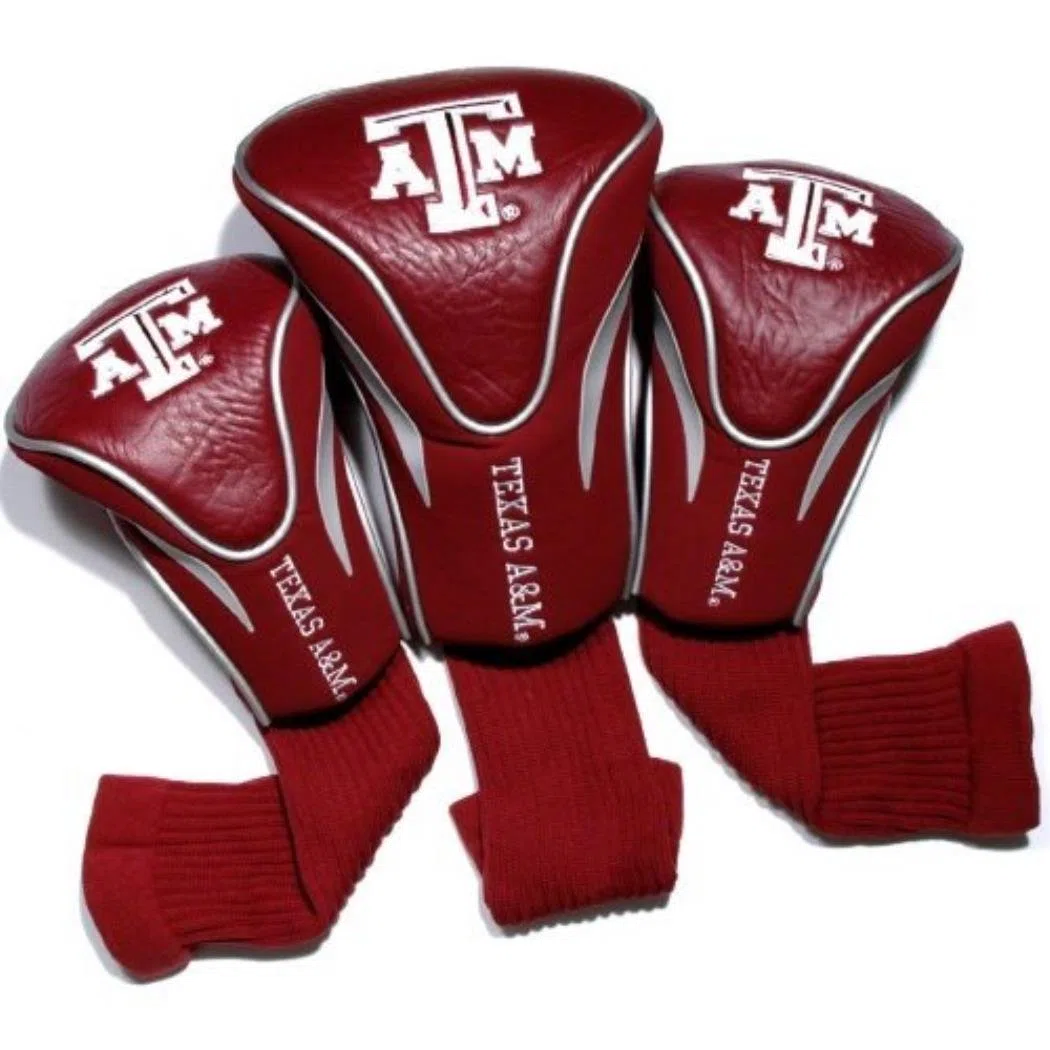 Team Golf NCAA Contour - Juego de Fundas para Palos de Golf (3 Unidades), numeradas 1, 3 y X, para Palos de Golf de Gran tamaño, Utility, Rescate y Fairway, Forro de Terciopelo para Mayor protección
