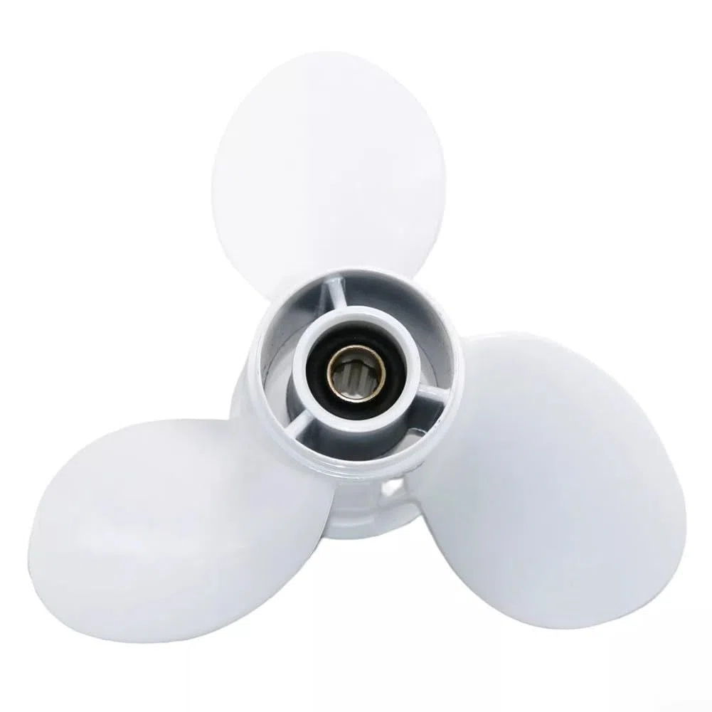 Besttoolifes Hélice fueraborda Yamaha 9.9-15, impulsor de aleación de aluminio 63V-45947-00-EL Hélice marina