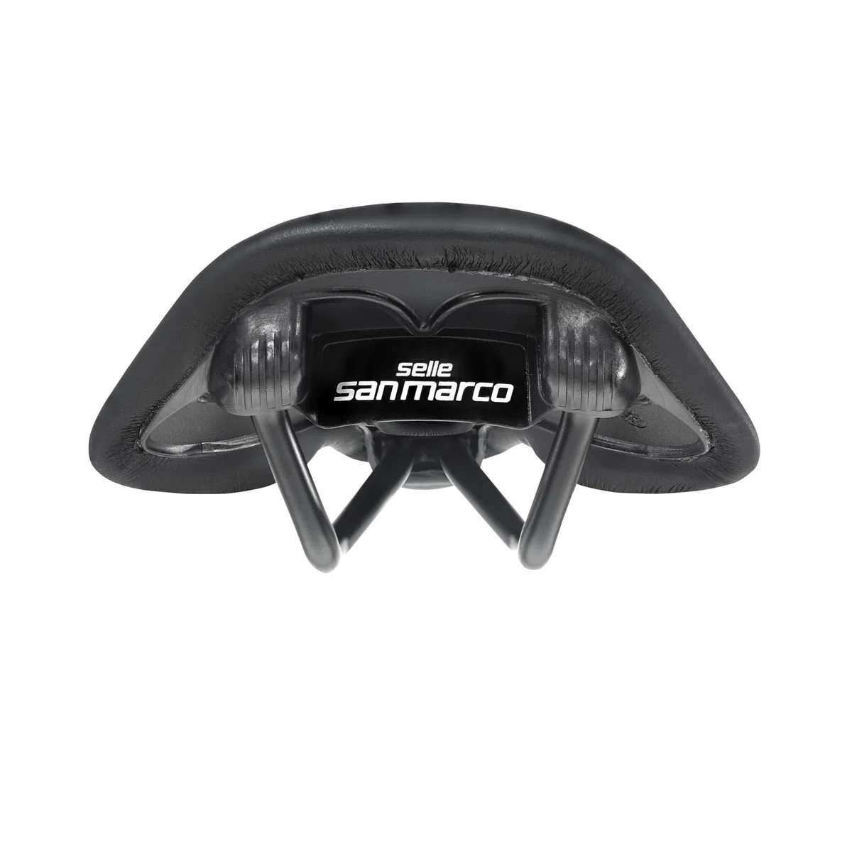 Selle San Marco SHORTFIT 130 - Sillín de Bicicleta de Carretera Corto y Ergonómico con Hueco Central - Talla S3, Negro