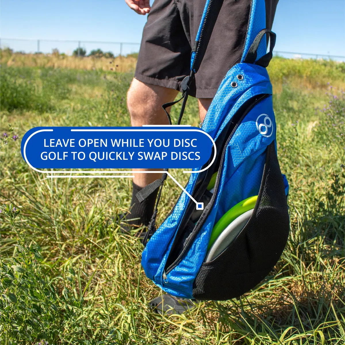 Infinite Discs Disc Golf Mochila Slinger Bag | 6-12 Discos