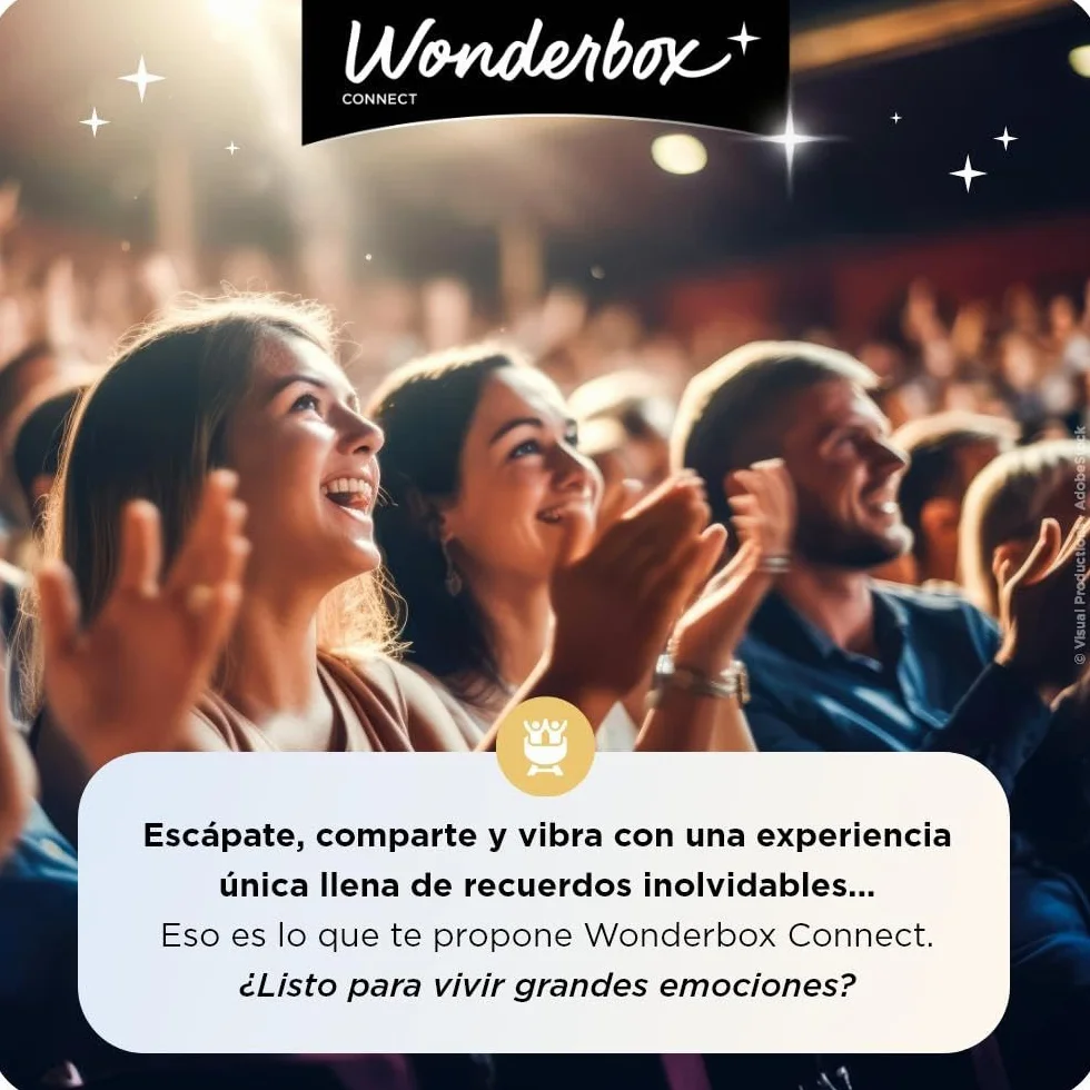 WONDERBOX Connect - Caja Regalo - Multi Madrid Estancia - 1, 2 o 3 entradas para 1 Actividad a Elegir + 1 Noche - Museos, Parques de Atracciones, estadios de fútbol… - Válido Durante 27 Meses
