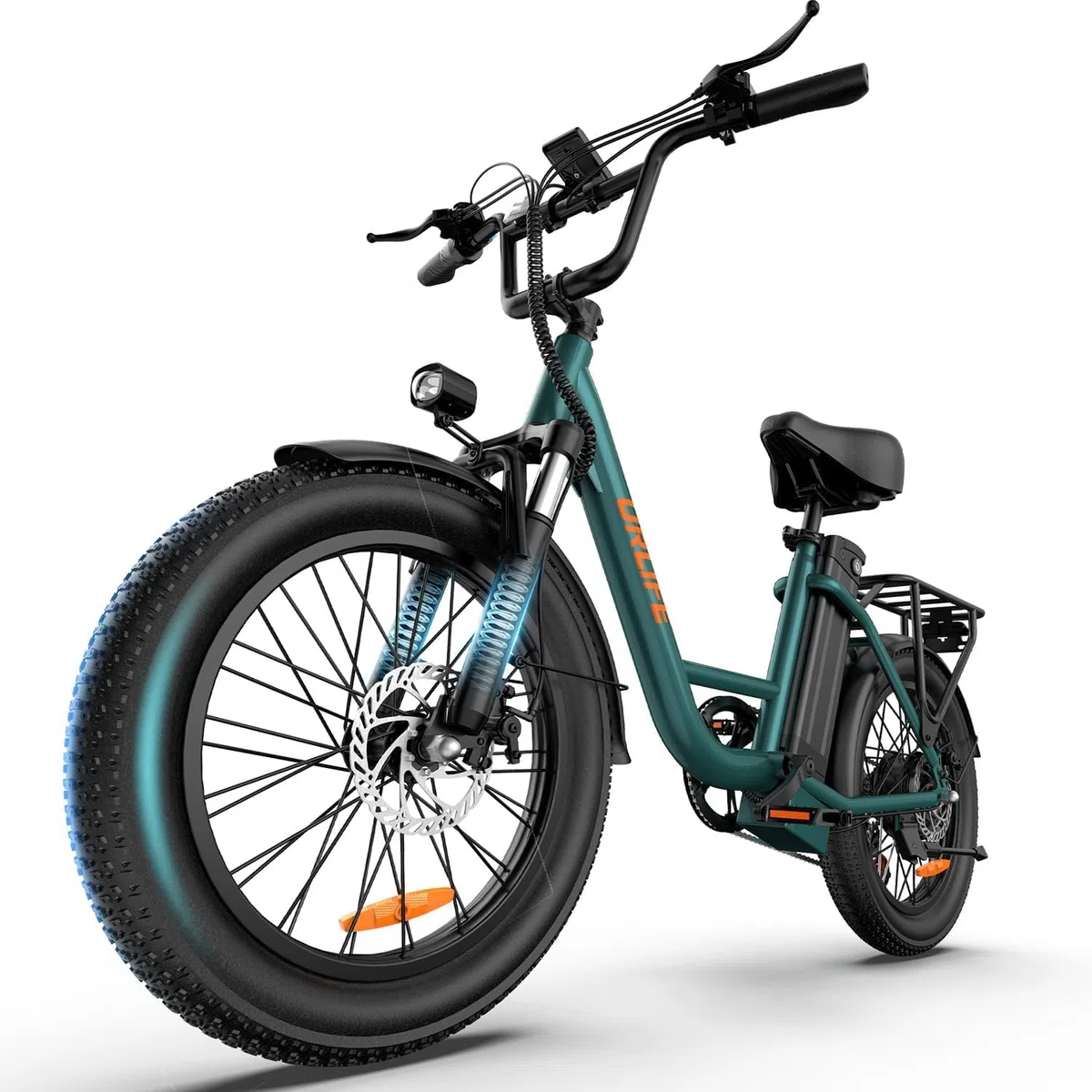 URLIFE Bicicleta eléctrica para adultos, 20 x 3,0 pulgadas, bicicleta eléctrica para viajeros urbanos, batería intercambiable de 48 V 13 Ah hasta 100 KM, motor de 250 W, bicicletas eléctricas para