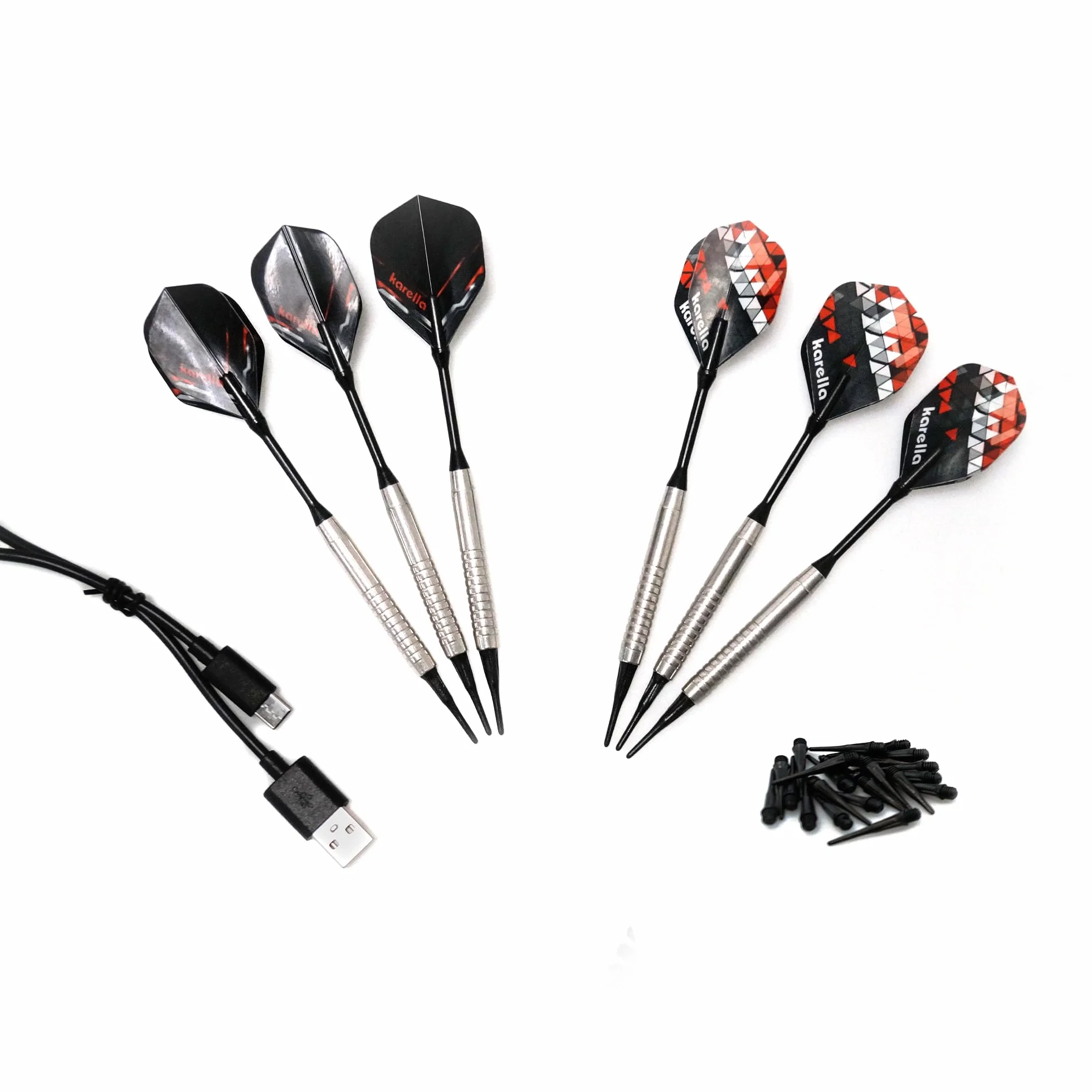 Karella CB-Smart Diana electrónica de dardos, función Bluetooth en línea, 37 juegos, dimensiones exactas del torneo, espaciado doble/triple 2 agujeros