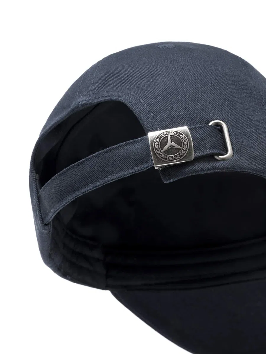 Mercedes-Benz Gorra de la colección MB Classic Collection para Hombre | Gorra para Hombre en Color Azul de algodón | Azul Marino, Blanco Roto