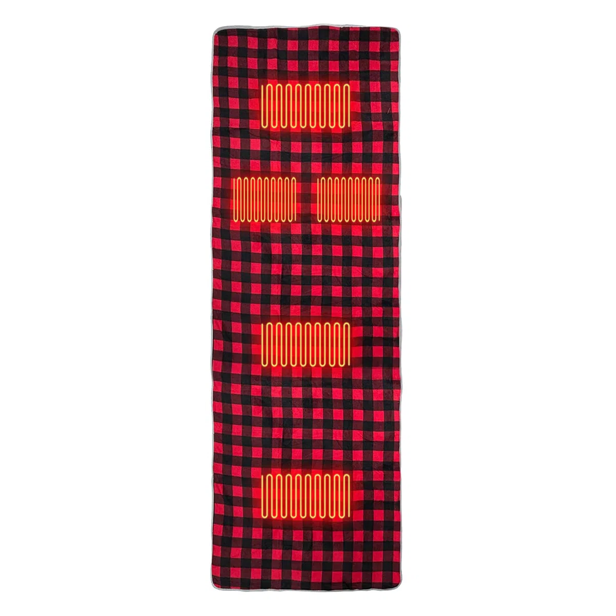 Almohadilla Térmica Para Saco De Dormir Camping - Manta Térmica 3 Niveles Ajustables 5 Zonas De Calor - Almohadilla USB para Camping - Para Clima Frío Tienda Senderismo Mochilero