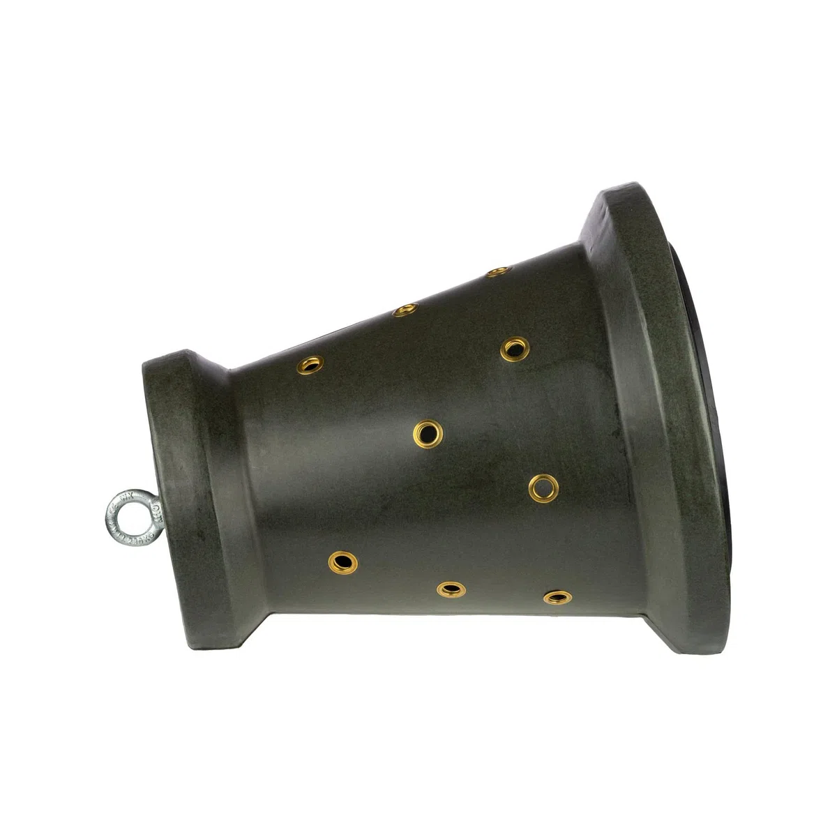 Eurohunt - Cono de alimentación 2.0, incluye anclaje al suelo y cuerda de fijación, reforzado, con ojales metálicos, agujeros fuertes de 14 mm, color verde, (máx. capacidad: 18 kg)