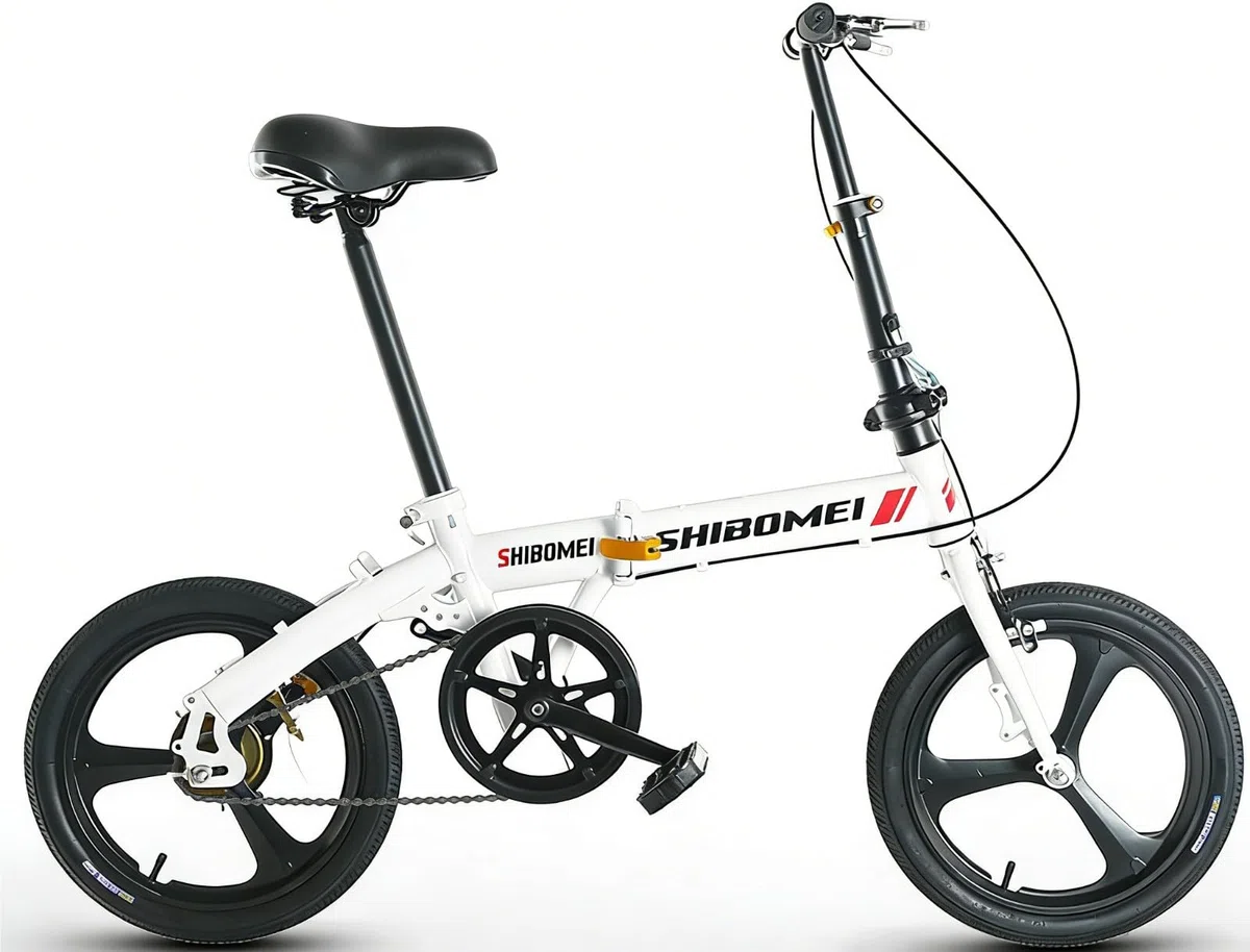 Mini Bicicleta Plegable, Bicicleta Urbana Ultraligera 12/14/16 Pulgadas, Capacidad Carga Máxima 150 Kg, Fácil Plegar 10 Segundos. El Cuadro Está Hecho Acero Carbono Engrosado