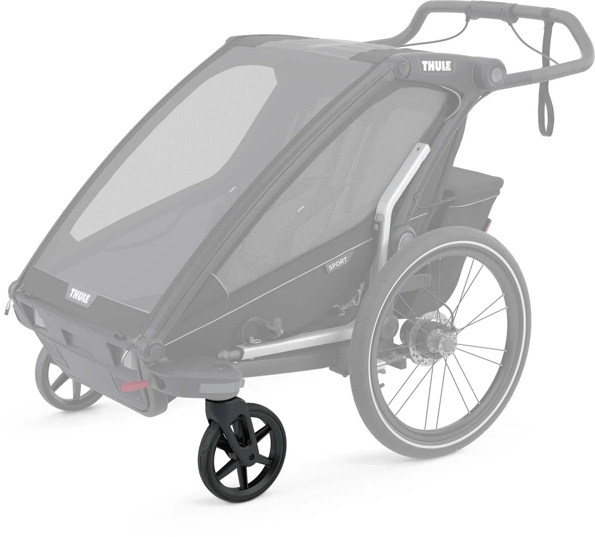 THULE Paseo TH Coaster XT Juego de Ruedas, Unisex Adulto, Gris, 8"