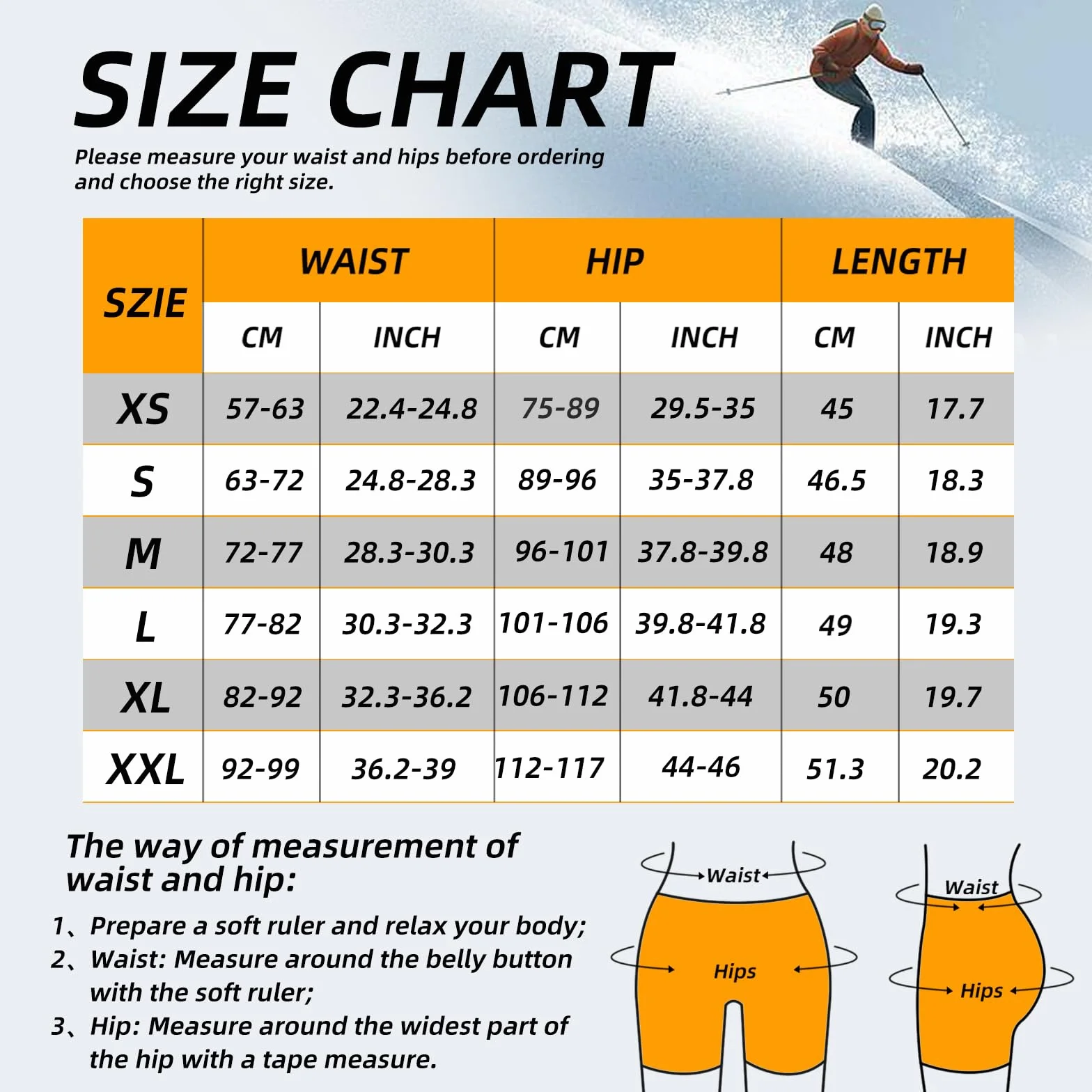Cienfy Pantalones Cortos Acolchados Protectores de Cadera 3D EVA con Almohadilla de coxis, Equipo de Impacto para esquí, Patinaje, Snowboard, Patinaje