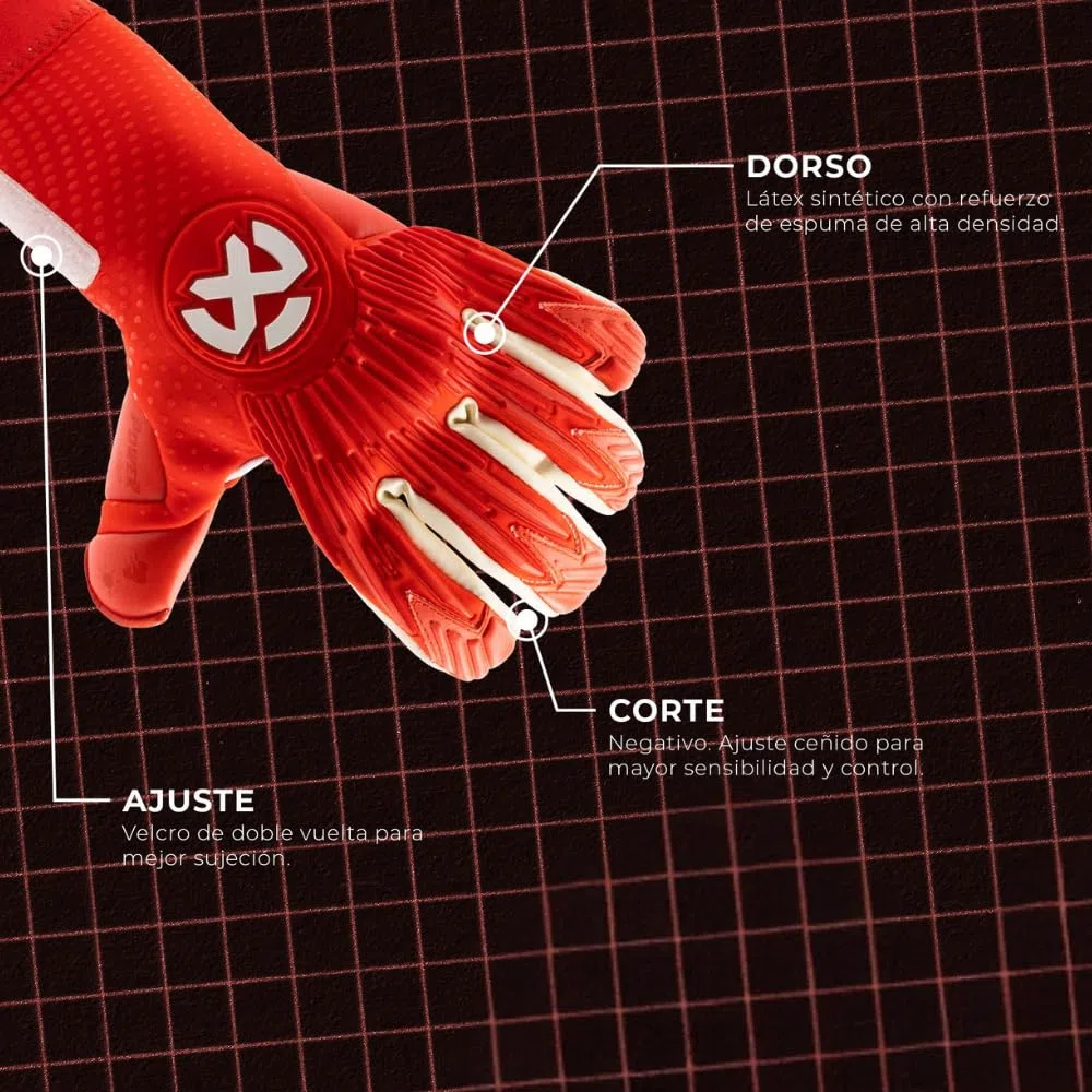 OXUM Guantes de Portero OX Pro para Adultos – Guantes de fútbol de Alto Rendimiento con tecnología Avanzada, Resistentes, con un Agarre Superior y Gran Comodidad.