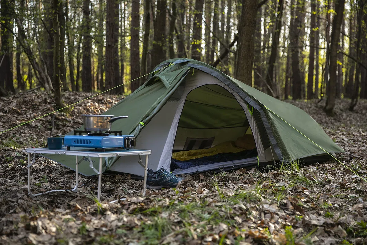 peme Tienda de Campaña Cúpula Forest, para 2 Personas, Impermeable 4000mm, Carpa Familiar Ligera para Actividades al Aire Libre como Trekking, Camping y Senderismo, con 2 Entradas