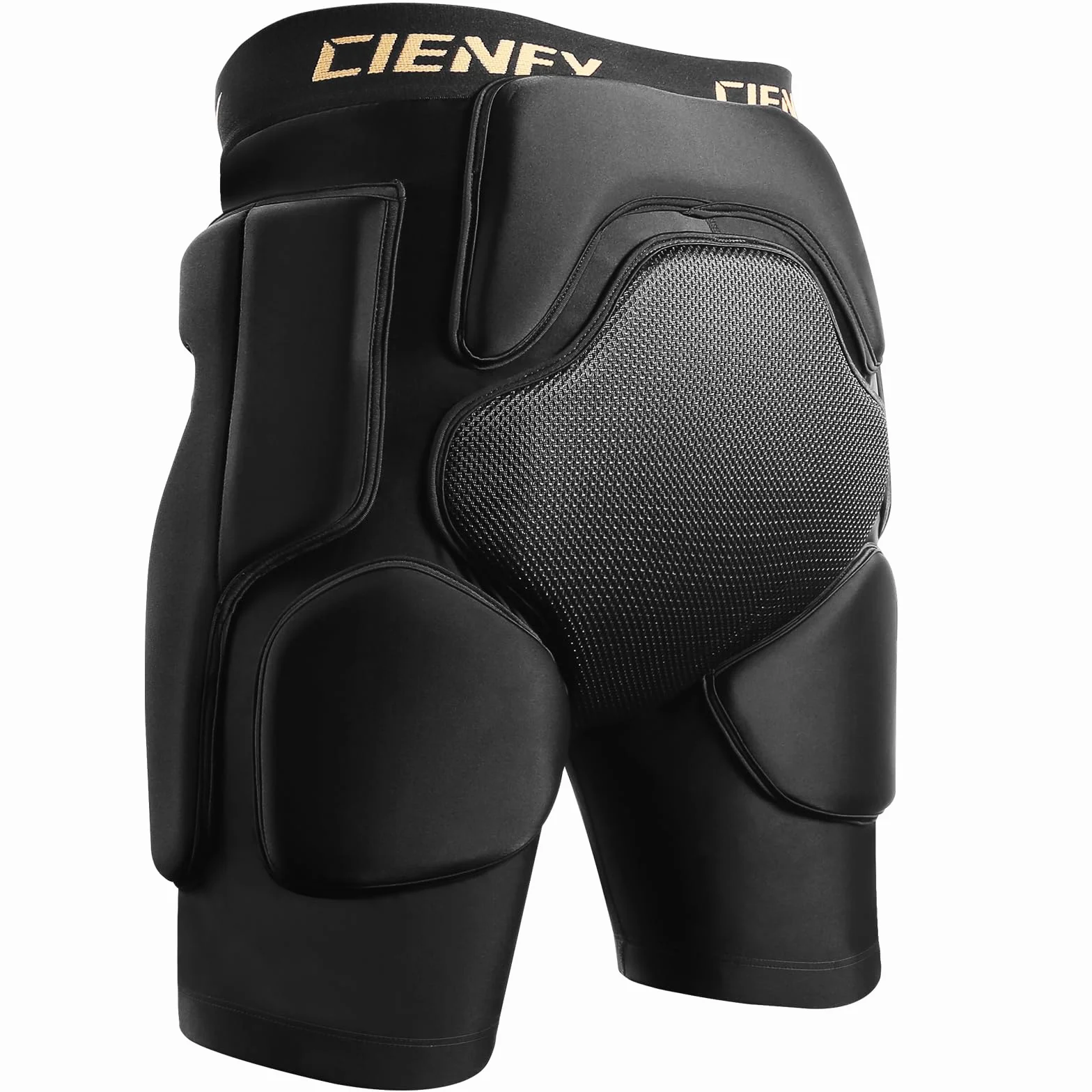 Cienfy Pantalones Cortos Acolchados Protectores de Cadera 3D EVA con Almohadilla de coxis, Equipo de Impacto para esquí, Patinaje, Snowboard, Patinaje