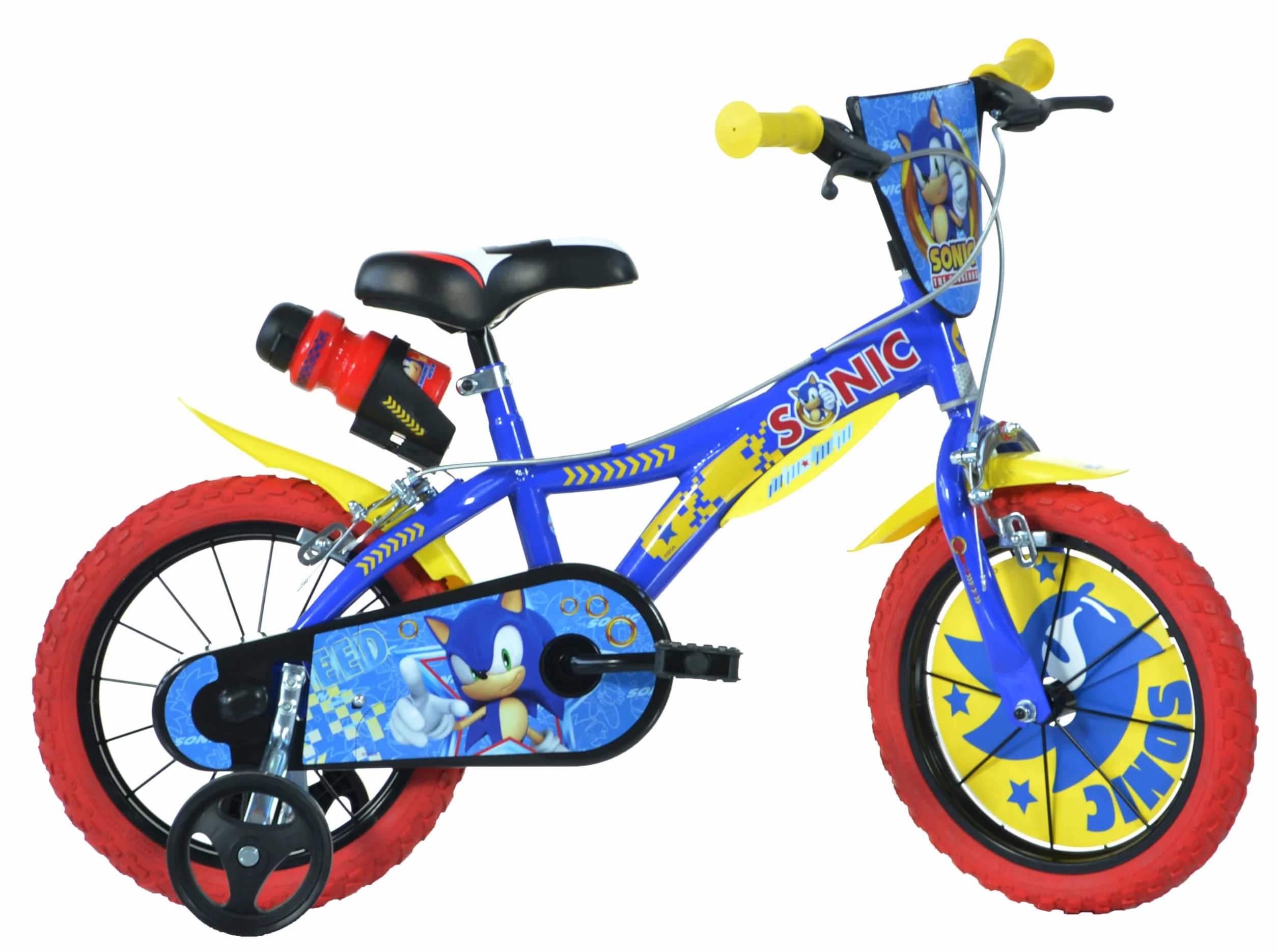 Dino Bikes Bicicleta para niño, Talla 16, Sonic 616-SC, Fabricada en Italia