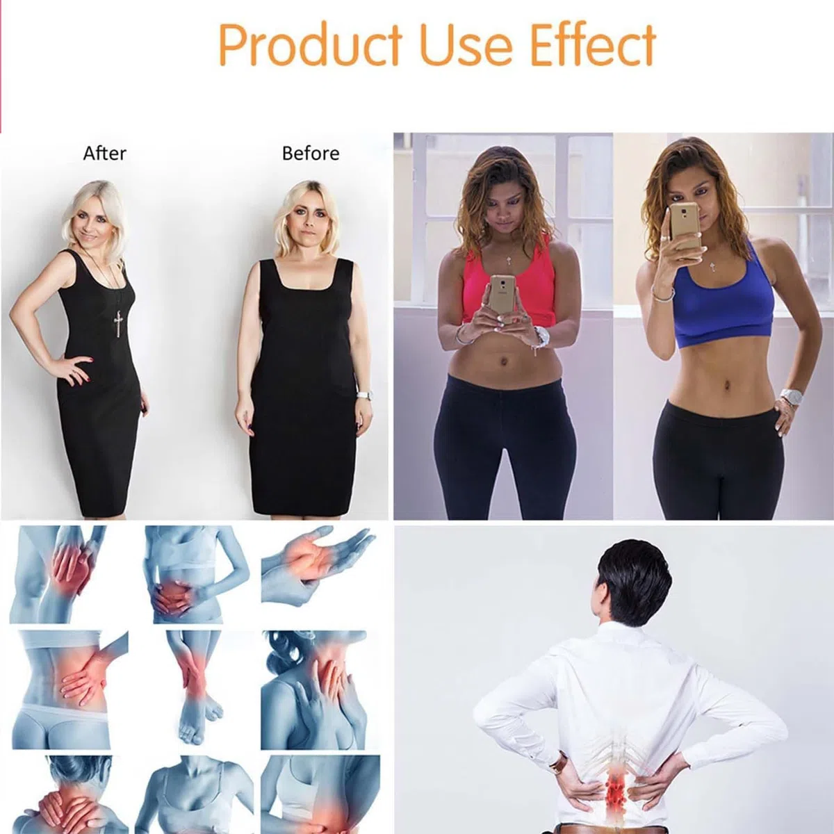 Cinturón Adelgazante, Banda Térmica Reductora - Banda Ajustable Reafirmante Cómoda para Músculos Abdominales, Espalda, Viaje, Casa, Hombre, Mujer