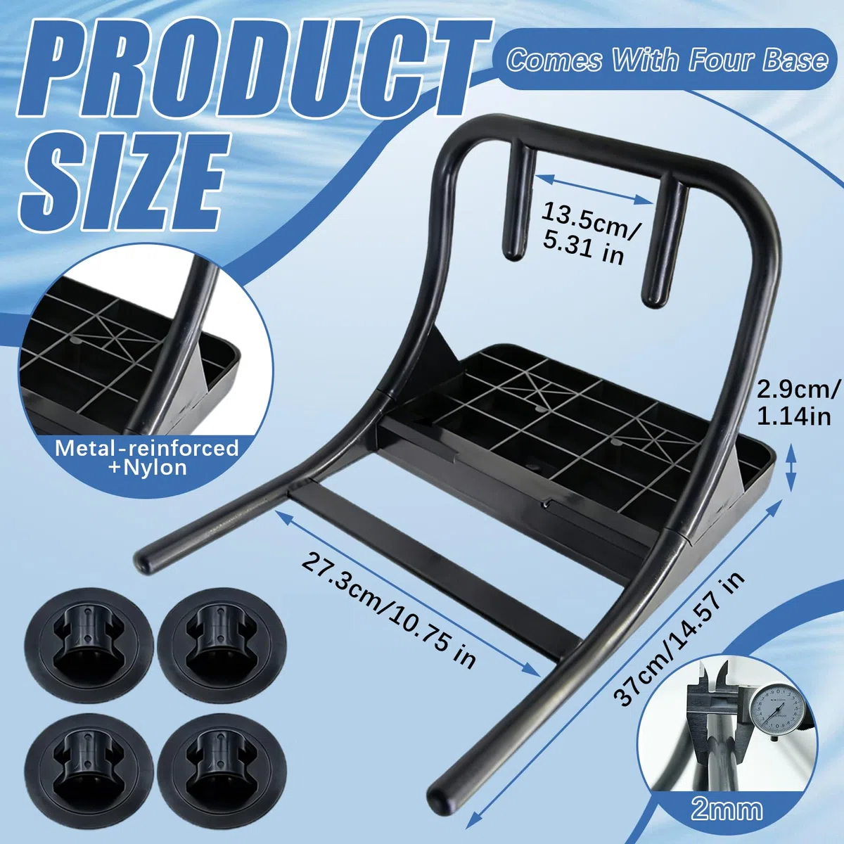Soporte de motor para bote inflable, soporte de motor fueraborda para barco inflable Kayak Trolling Mount Kayak Motor Mount Angelkajak Motor Stand para barco, botes inflables, barcos de pesca